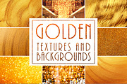 Golden Textures and Backgrounds