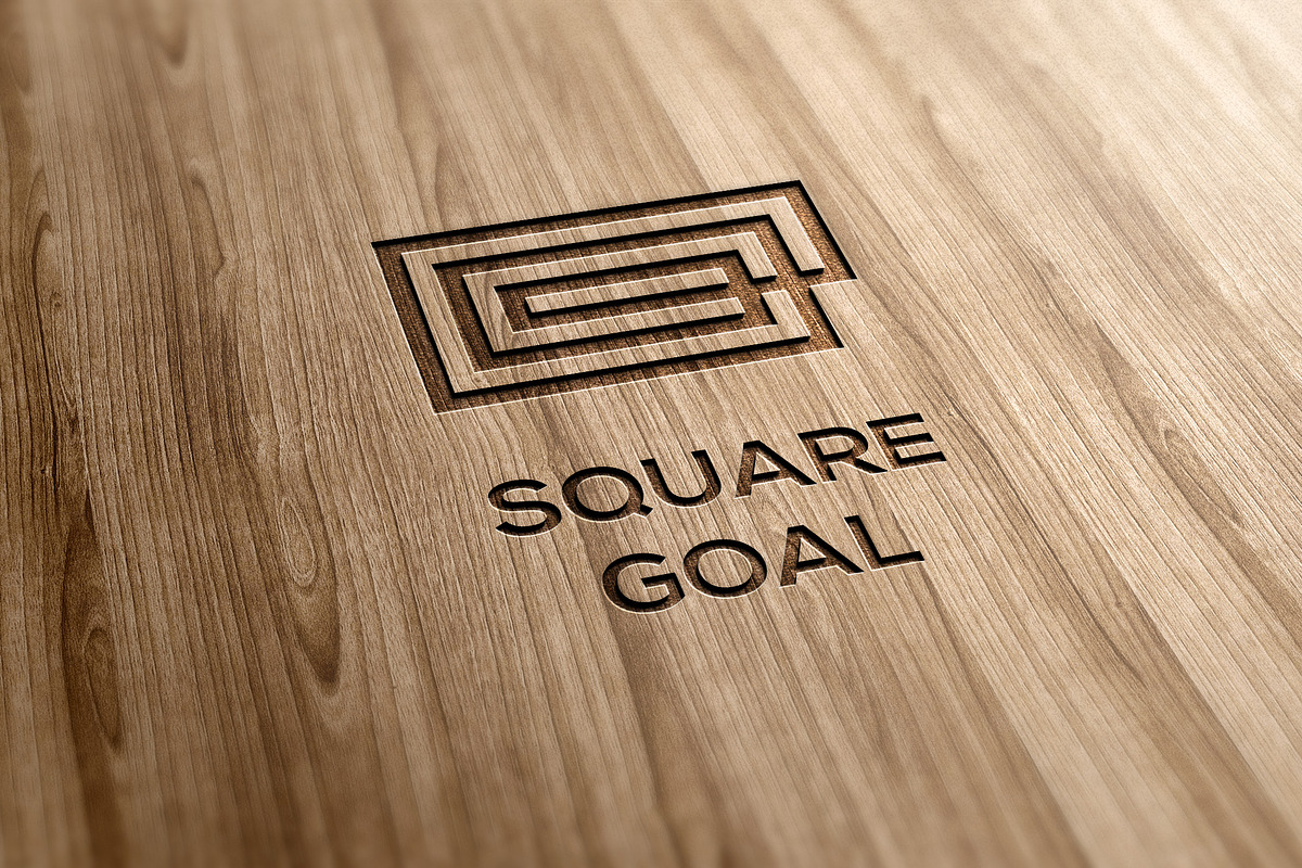 Square Goal Logo Template in Logo Templates - product preview 8