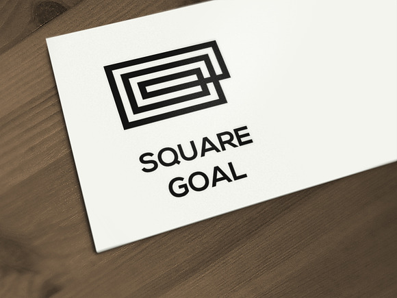 Square Goal Logo Template in Logo Templates - product preview 4