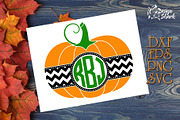 Pumpkin Monogram SVG