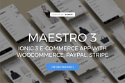 Maestro – Ionic 3 - WooCommerce App