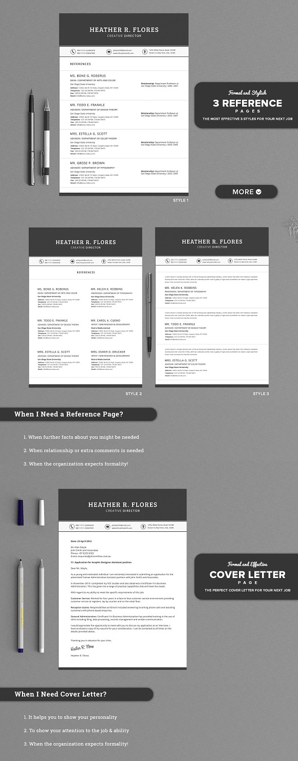 All in One Timeless Resume CV Pack in Letter Templates - product preview 4