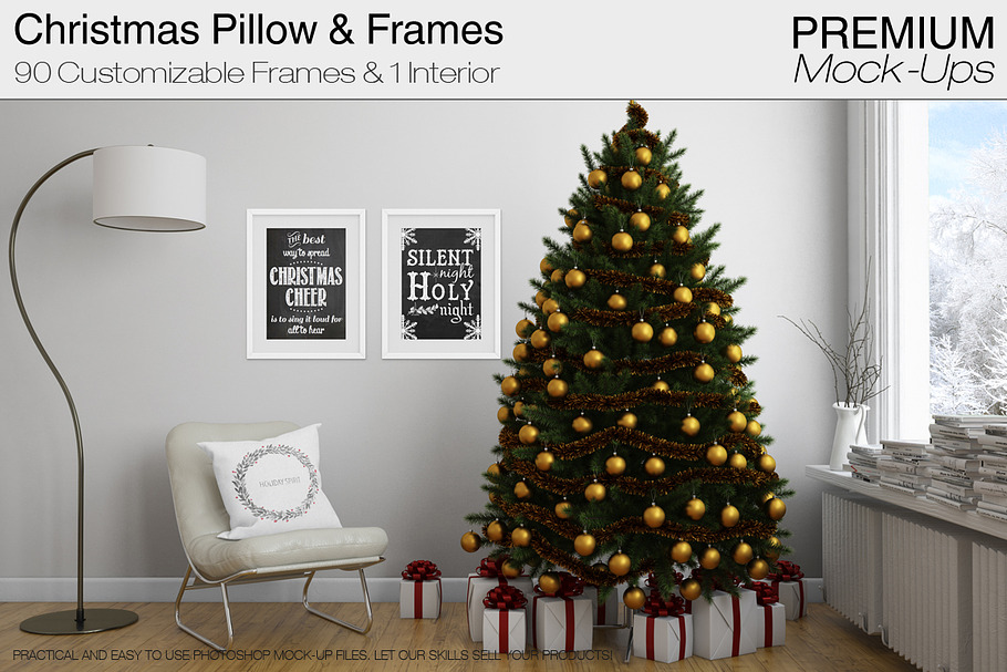 Christmas Pillow & Frames Pack