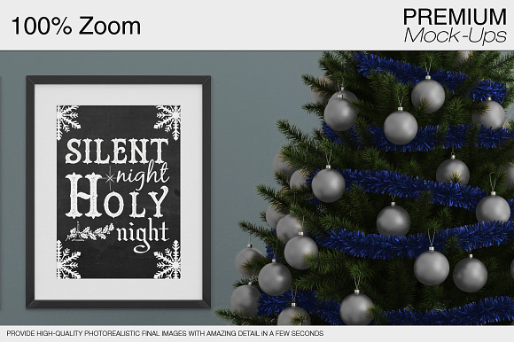 Christmas Pillow & Frames Pack in Product Mockups - product preview 19