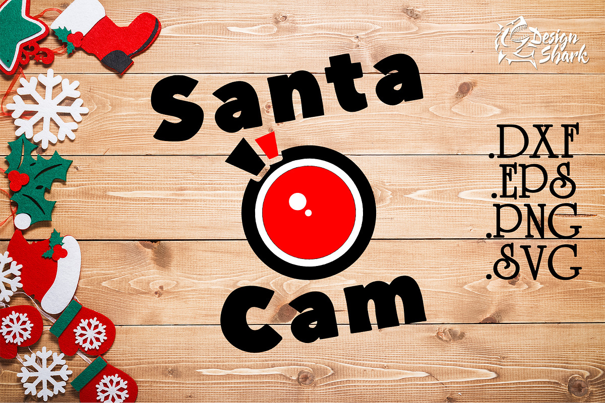 Santa Cam SVG in Illustrations - product preview 8