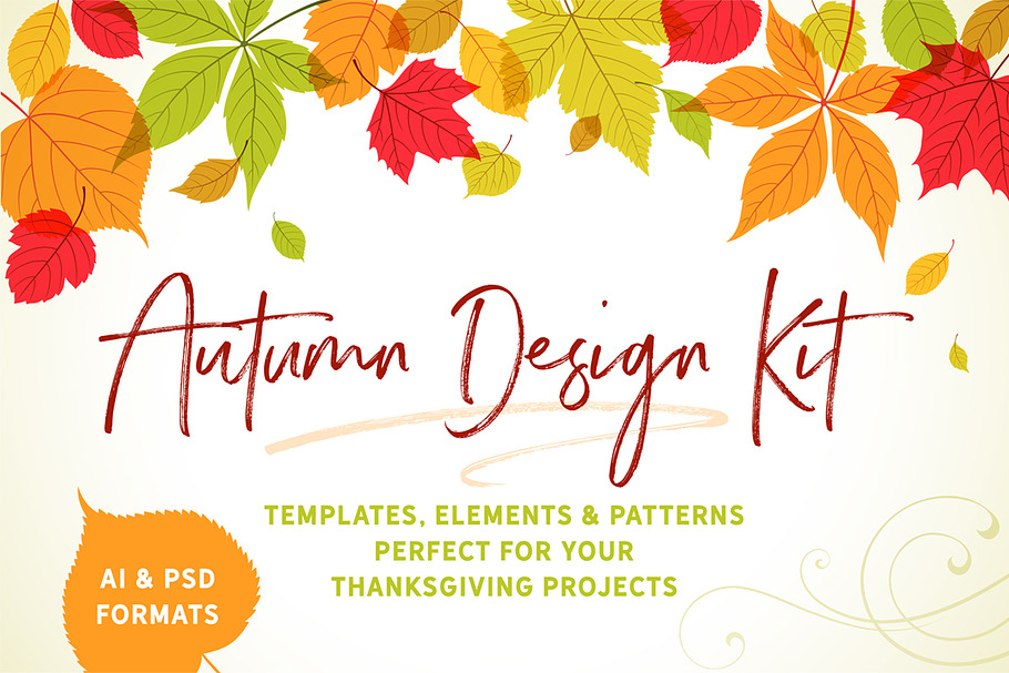 Autumn Design Kit in Templates - product preview 8