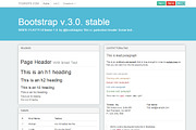 Bootstrap 3.0. WhiteFlatty alt theme