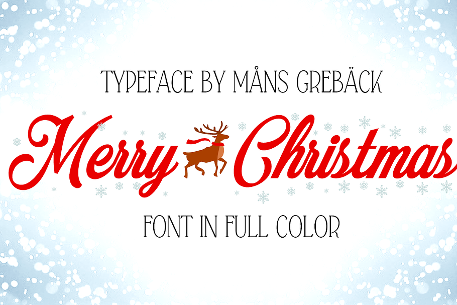 Merry Christmas Color in Script Fonts - product preview 8