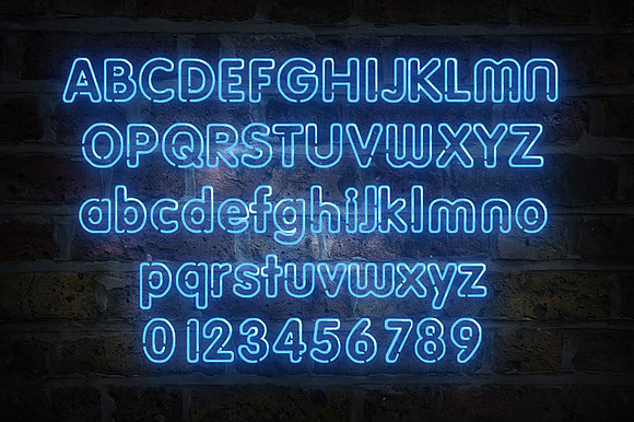 Neon typeface Gods own junkyard in Display Fonts - product preview 2