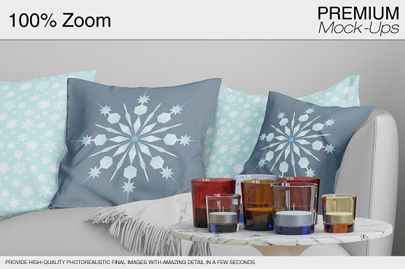 Christmas Pillows & Frames Pack in Product Mockups - product preview 16