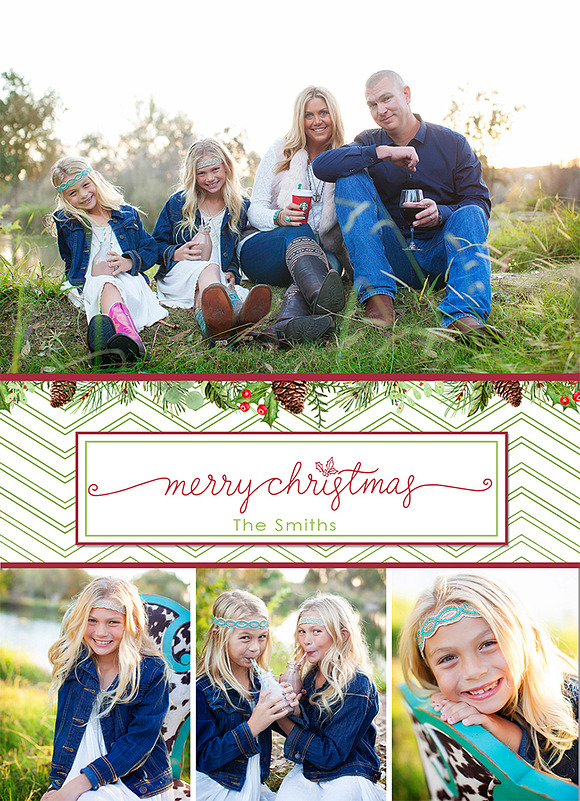 Christmas Photo Card Selection 17-11 in Card Templates - product preview 3