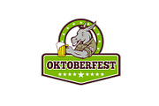 Donkey Beer Drinker Oktoberfest Retr