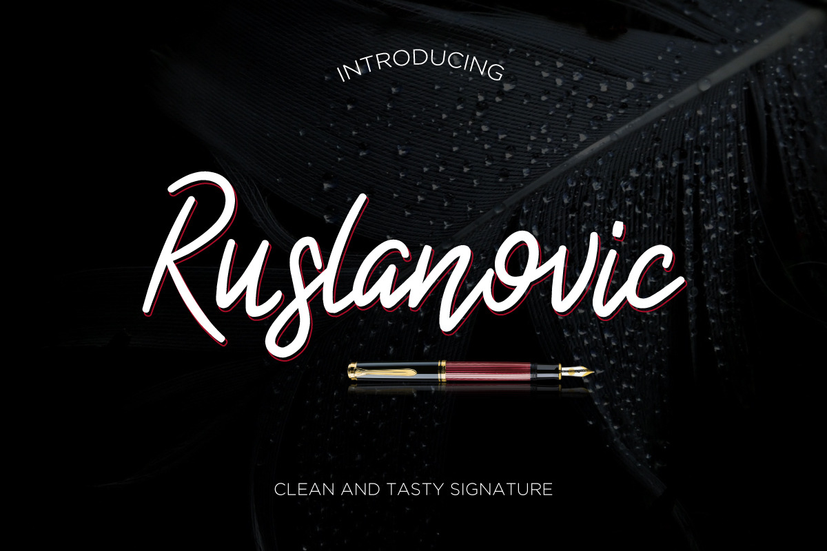 Ruslanovic in Script Fonts - product preview 8