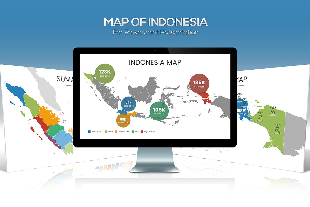 Map of Indonesia for Powerpoint in PowerPoint Templates - product preview 8