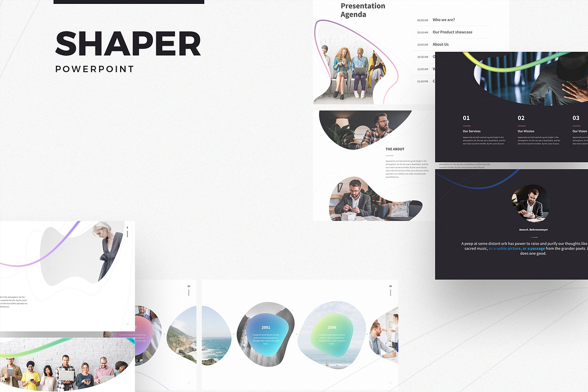 SHAPER powerpoint template in PowerPoint Templates - product preview 8