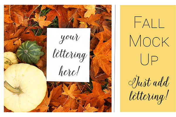 Fall Mock Ups | Fall Leaves