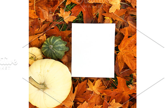 Fall Mock Ups | Fall Leaves in Mockup Templates - product preview 1
