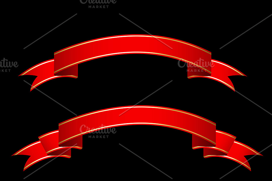 Ribbon Banners Vectors in Objects - product preview 8