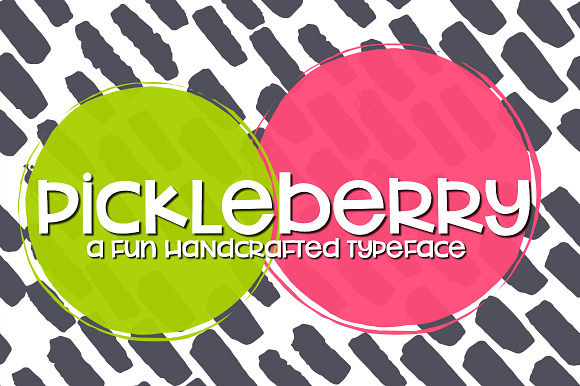 NEW!! Pickleberry Font in Sans-Serif Fonts - product preview 4