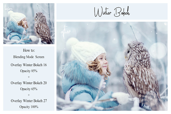 30 Winter Bokeh Overlays in Textures - product preview 7