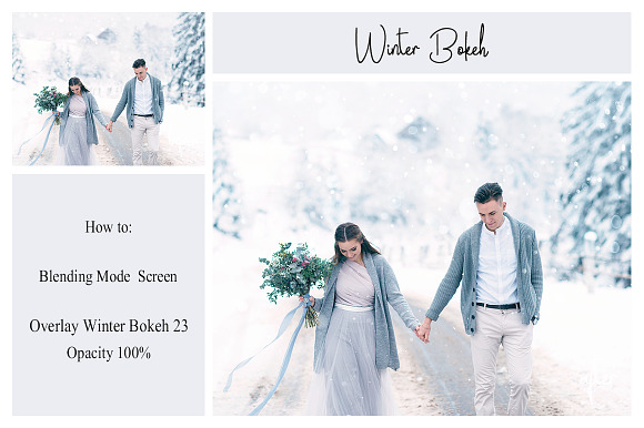 30 Winter Bokeh Overlays in Textures - product preview 8