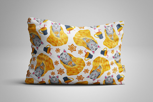 Watercolor Winter Animals + patterns in Illustrations - product preview 16