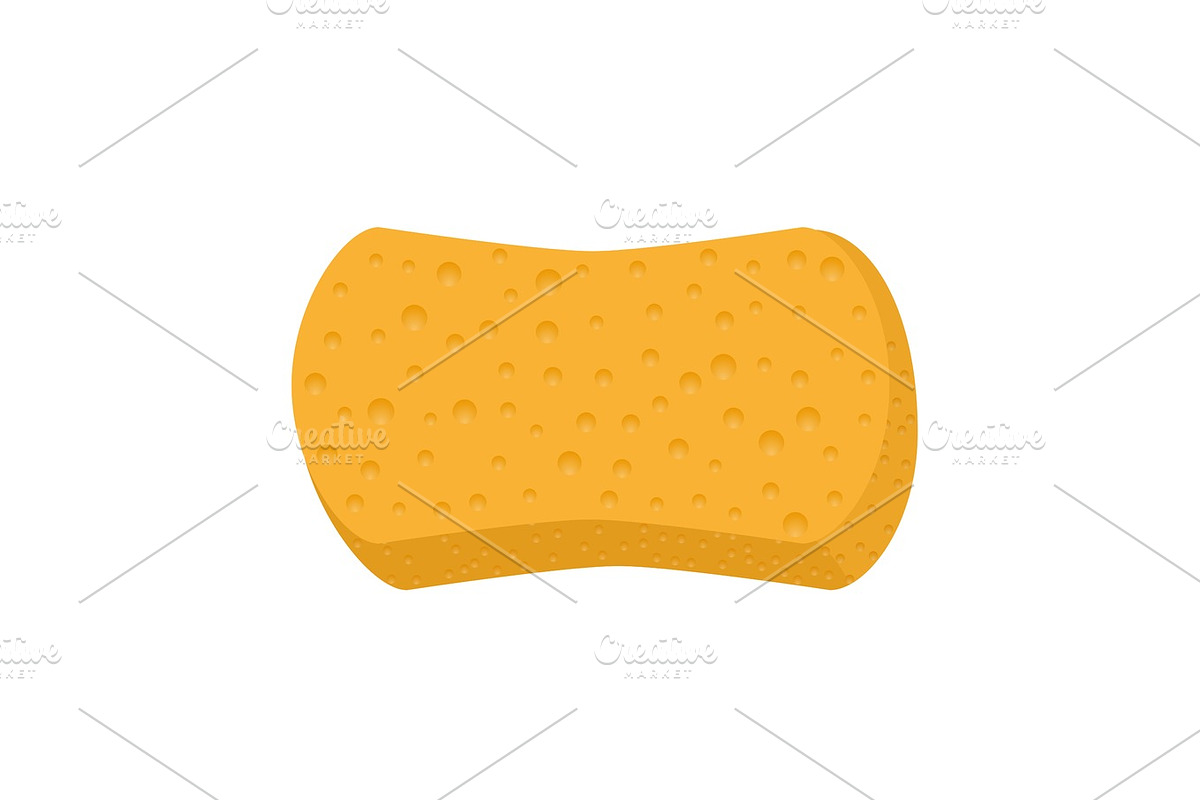 Sponge for washing vector icon in Objects - product preview 8