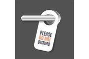 Do Not Disturb Sign and Door Handle