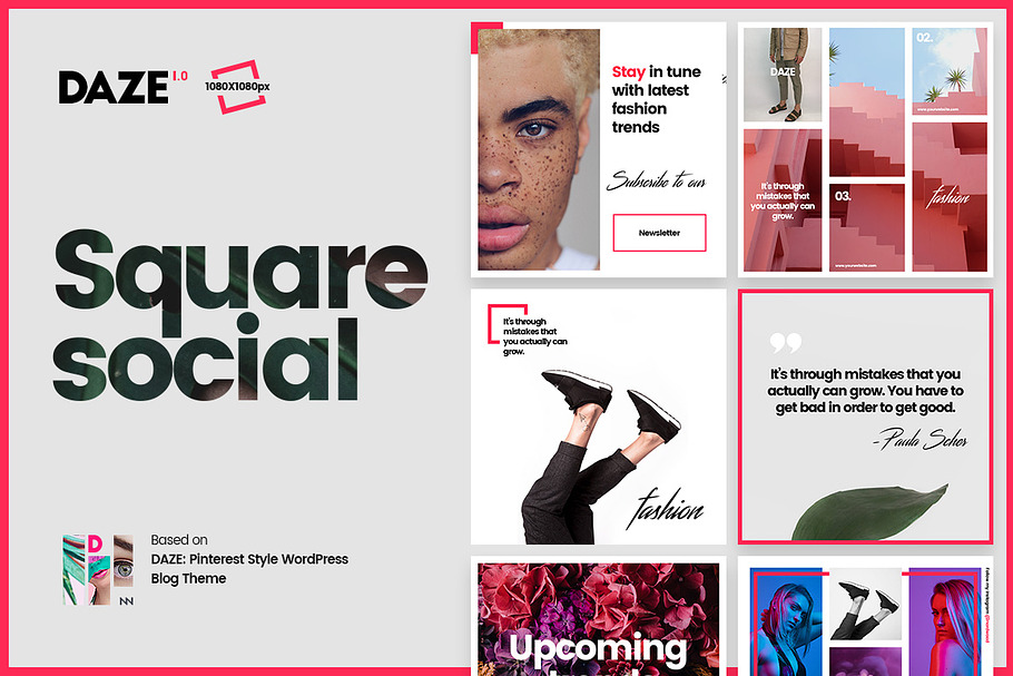 DAZE Edgy Social Media Designs in Social Media Templates - product preview 8