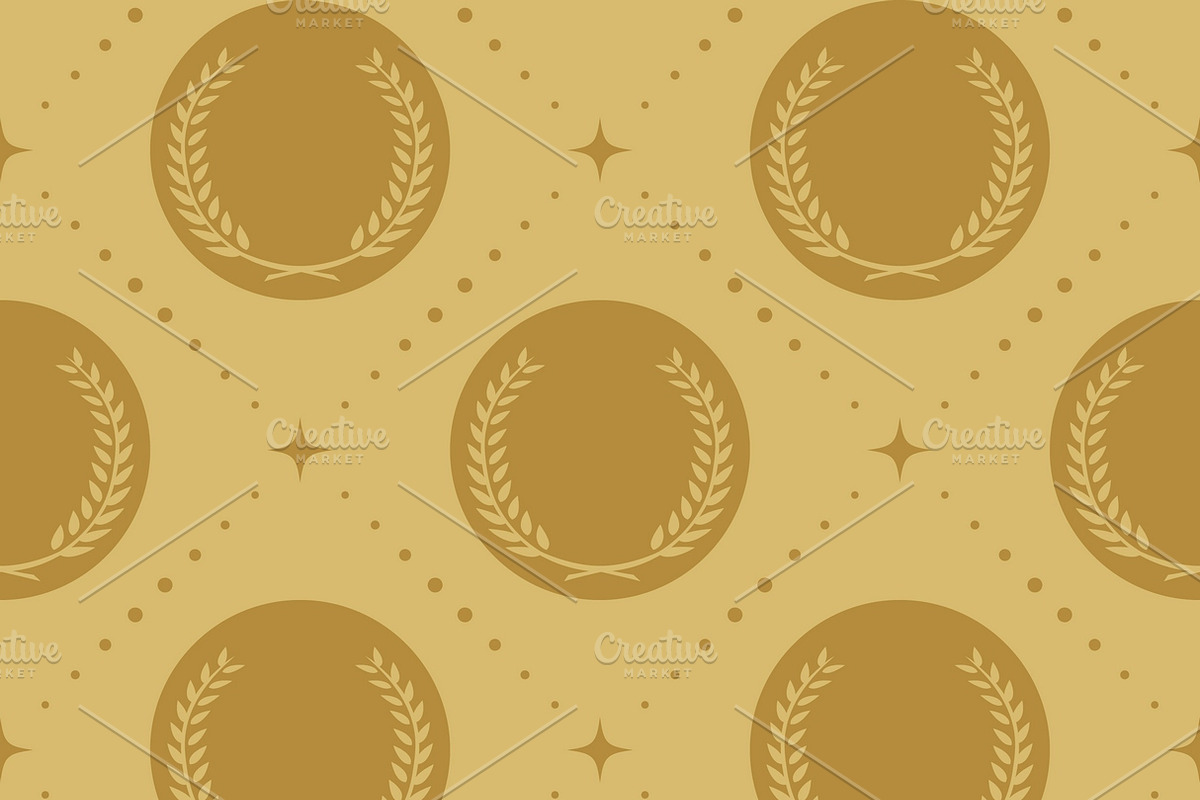 Laurel wreath seamless pattern in Patterns - product preview 8