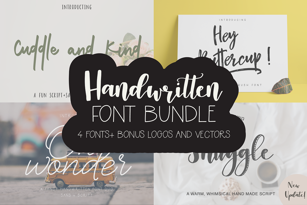 Handwritten Font Bundle in Script Fonts - product preview 8