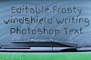 Frosty Windshield Finger Writing