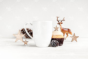 Bistro Christmas mug stock #0786