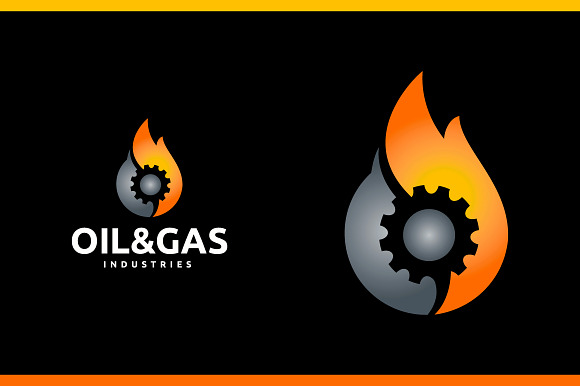 Oil and Gas Industry in Logo Templates - product preview 1