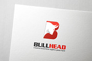 Bull Head Letter B Logo