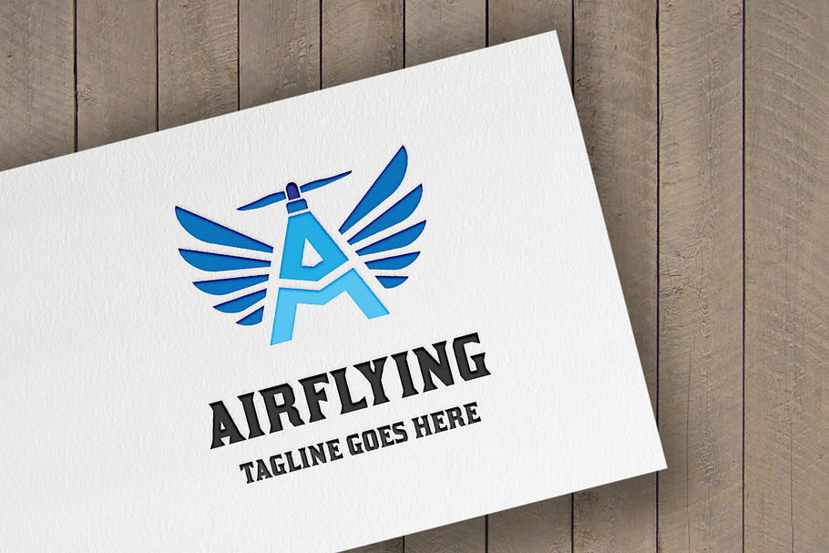 Air Flying (Letter A) Logo in Logo Templates - product preview 8