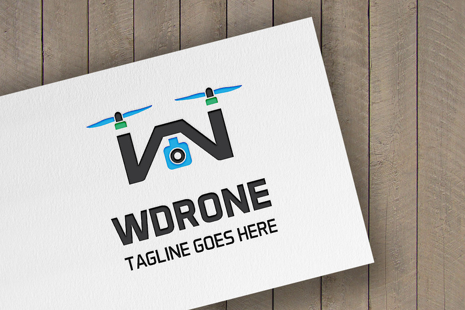 WDrone Letter W Logo in Logo Templates - product preview 8
