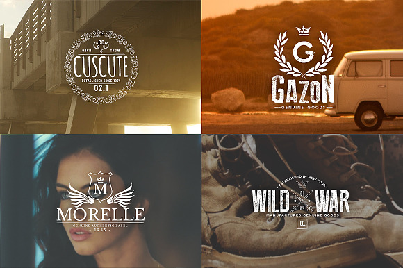 Vintage Logos & Badges Set 4 in Logo Templates - product preview 3