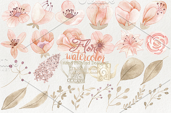 Watercolor Flora #028 in Illustrations - product preview 3