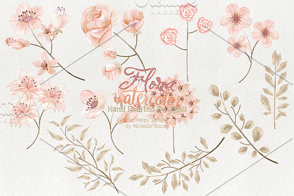 Watercolor Flora #028 in Illustrations - product preview 5