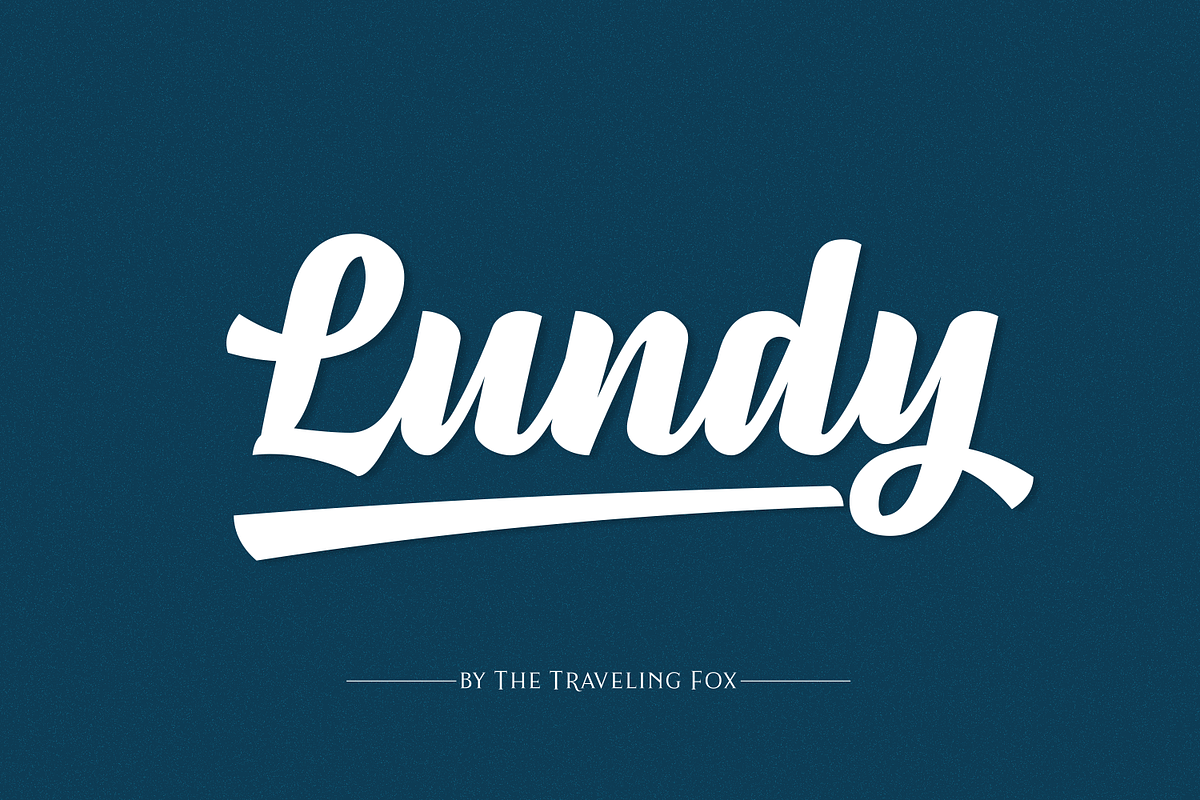 Lundy Skate Type Font in Script Fonts - product preview 8
