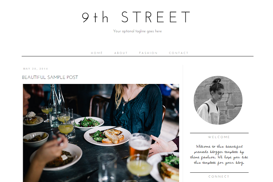 Blogger Template - 9th Street in Themes - product preview 8