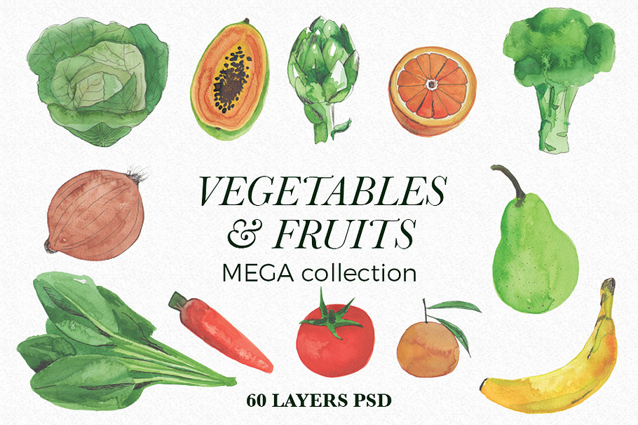 Vegetables & Fruits Mega Collection