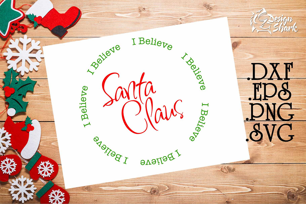 I Believe Santa Claus SVG in Illustrations - product preview 8