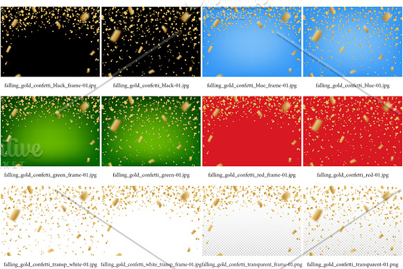 Confetti, glitters. Vector+JPG+PNG. in Graphics - product preview 4