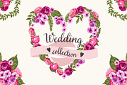 Wedding collection with flowers