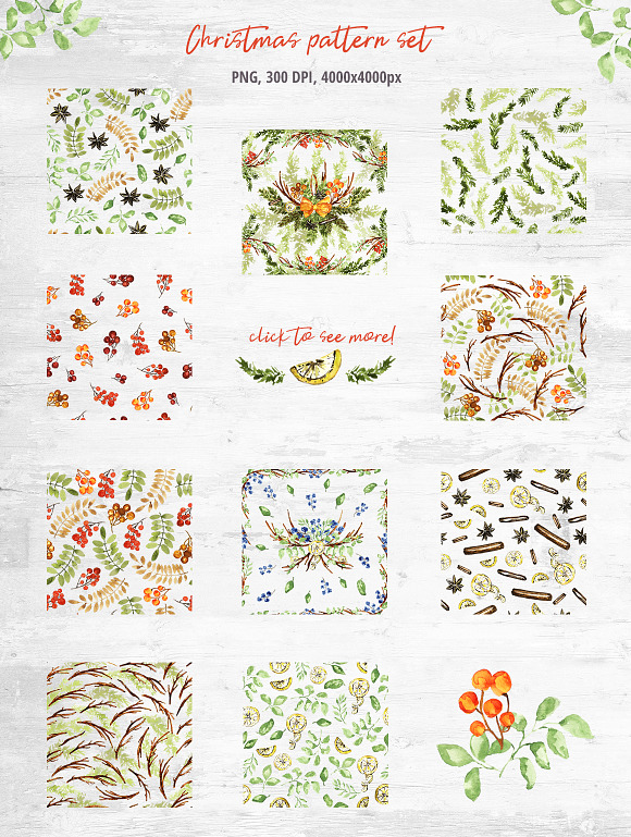 Christmas pattern collection in Patterns - product preview 4
