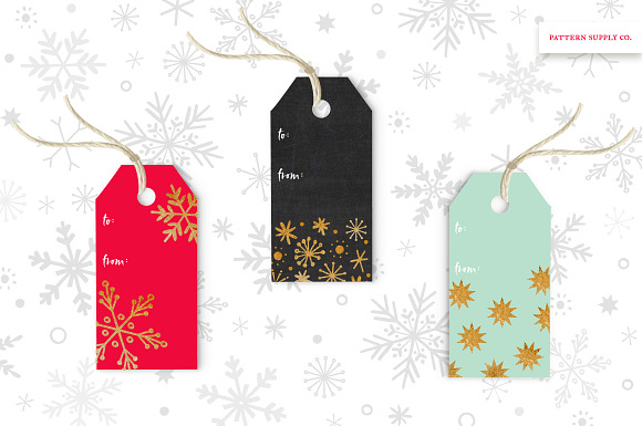 Holiday Winter Snowflakes in Illustrations - product preview 7