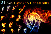 21 Small Smoke & Fire Brushes