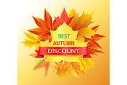 Best Autumn Discount Promo Advertisement on Yellow